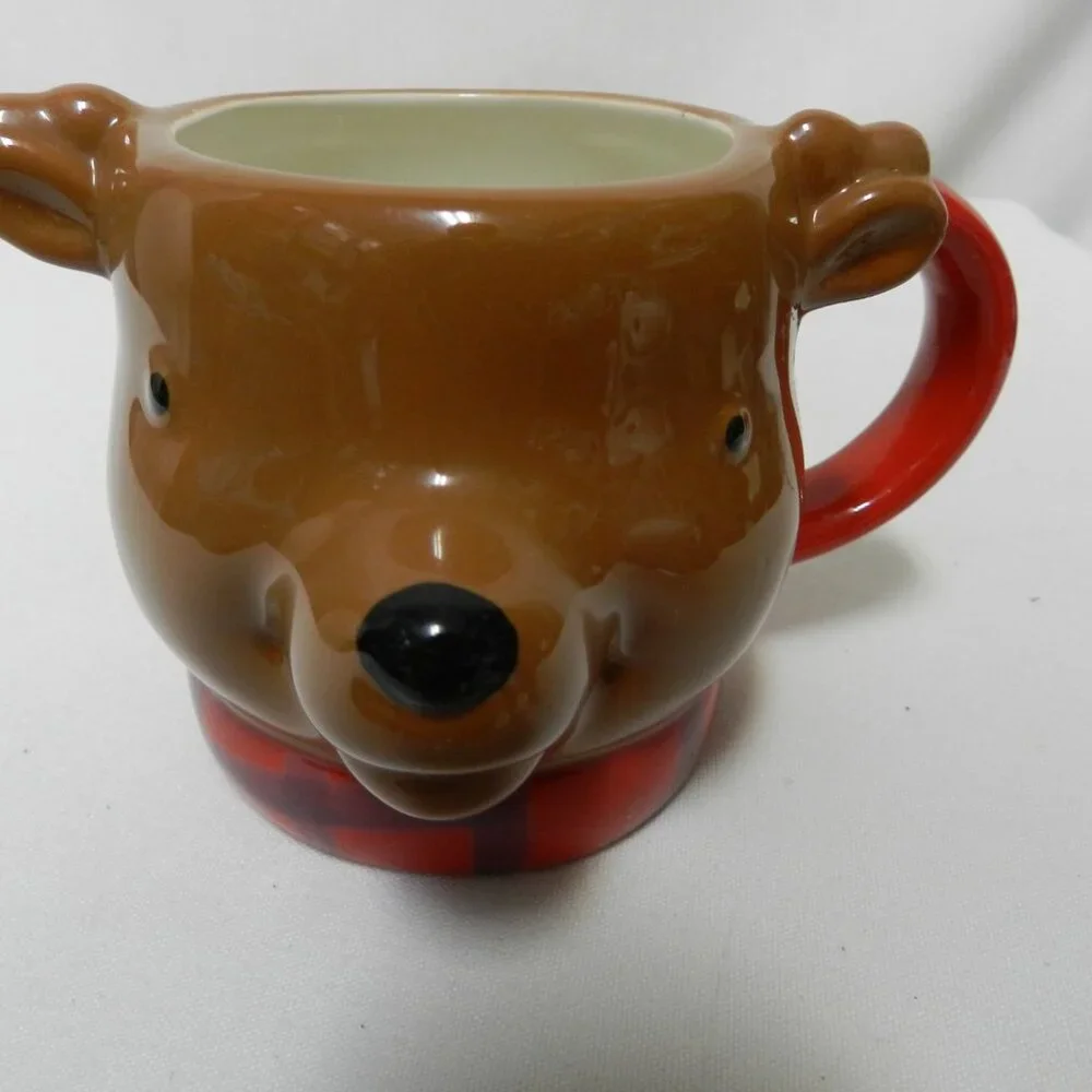 Wonderland Target Christmas Holidays Teddy Bear Mug Cup 3D micro safe NEW NWT